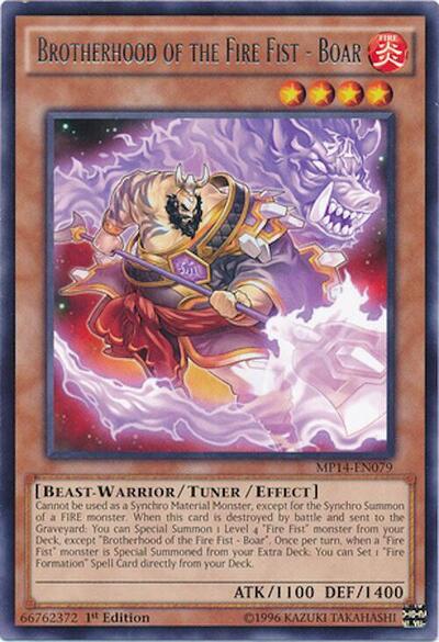 Brotherhood of the Fire Fist - Boar (MP14-EN079) [2014 Mega-Tins Mega Pack]
