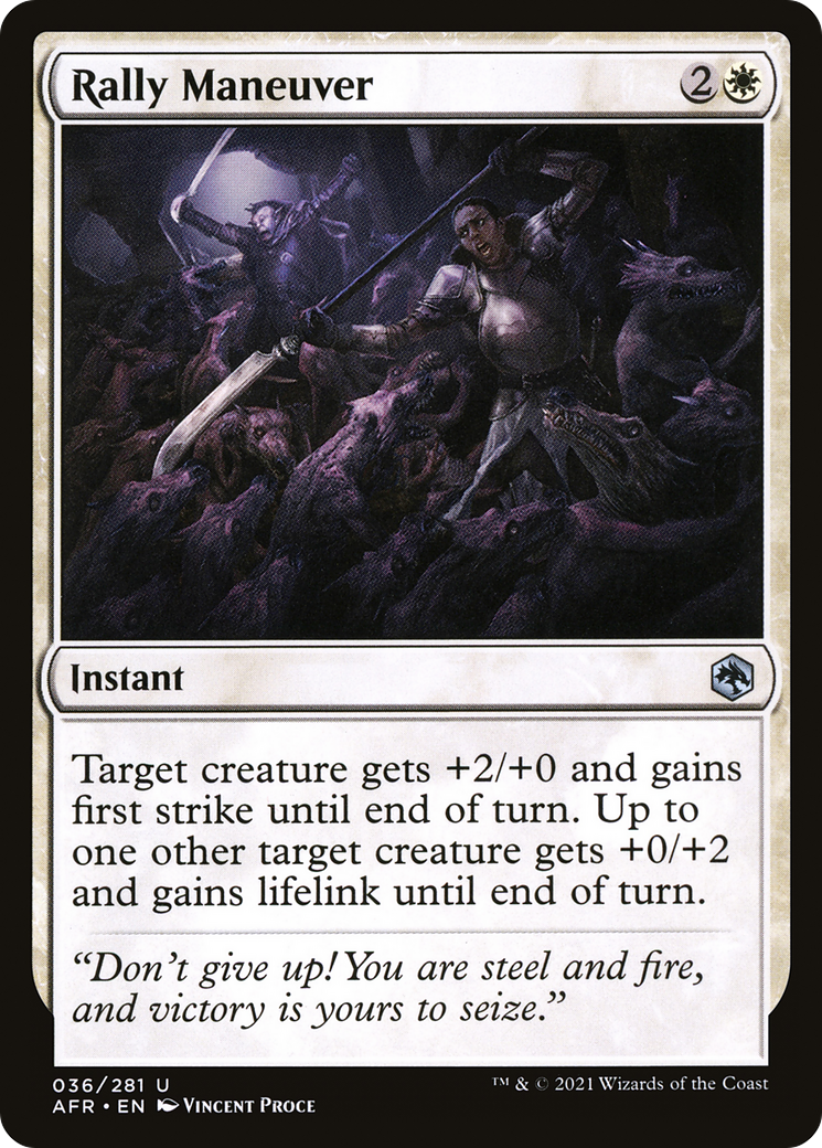 Rally Maneuver (AFR-036) - Adventures in the Forgotten Realms Foil