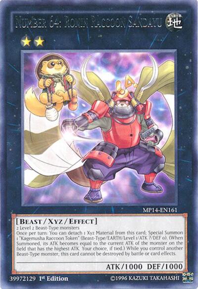 Number 64: Ronin Raccoon Sandayu (MP14-EN161) [2014 Mega-Tins Mega Pack]