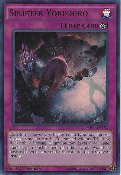 Sinister Yorishiro (MP14-EN182) [2014 Mega-Tins Mega Pack]