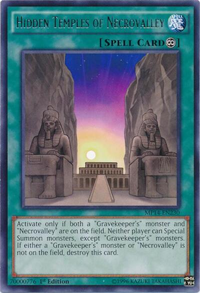 Hidden Temples of Necrovalley (MP14-EN230) [2014 Mega-Tins Mega Pack]