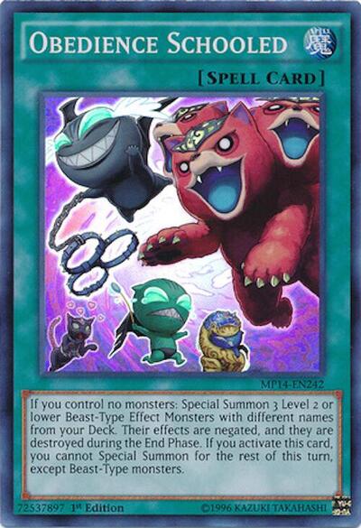 Obedience Schooled (MP14-EN242) [2014 Mega-Tins Mega Pack]
