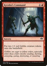 Krenko's Command (25) [Duel Decks: Speed vs. Cunning]