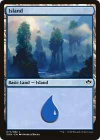 Island (077) (77) [Duel Decks: Speed vs. Cunning]