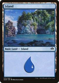 Island (076) (76) [Duel Decks: Speed vs. Cunning]