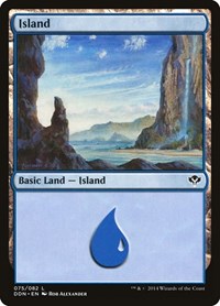 Island (075) (75) [Duel Decks: Speed vs. Cunning]