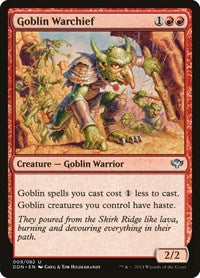 Goblin Warchief (9) [Duel Decks: Speed vs. Cunning]