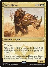 Siege Rhino (200) [Khans of Tarkir]