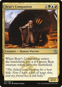 Bear's Companion (167) [Khans of Tarkir]