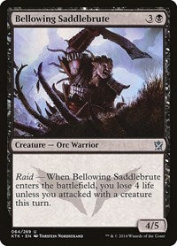Bellowing Saddlebrute (64) [Khans of Tarkir]