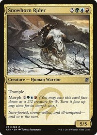 Snowhorn Rider (201) [Khans of Tarkir]
