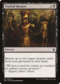 Dutiful Return (71) [Khans of Tarkir]