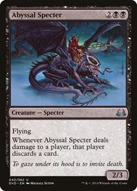 Abyssal Specter (40) [Duel Decks: Anthology]