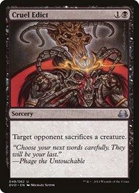 Cruel Edict (48) [Duel Decks: Anthology]