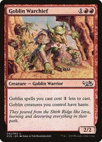 Goblin Warchief (42) [Duel Decks: Anthology]