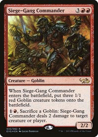 Siege-Gang Commander (32) [Duel Decks: Anthology]