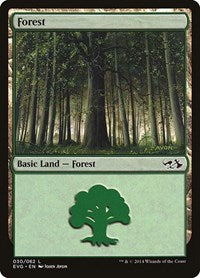 Forest (030) (EVG) (30) [Duel Decks: Anthology]