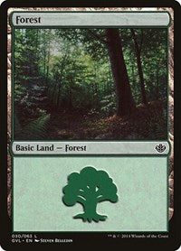 Forest (030) (GVL) (30) [Duel Decks: Anthology]