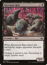 Ravenous Rats (37) [Duel Decks: Anthology]