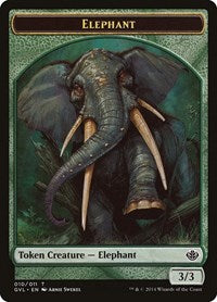 Elephant Token (10) [Duel Decks: Anthology]