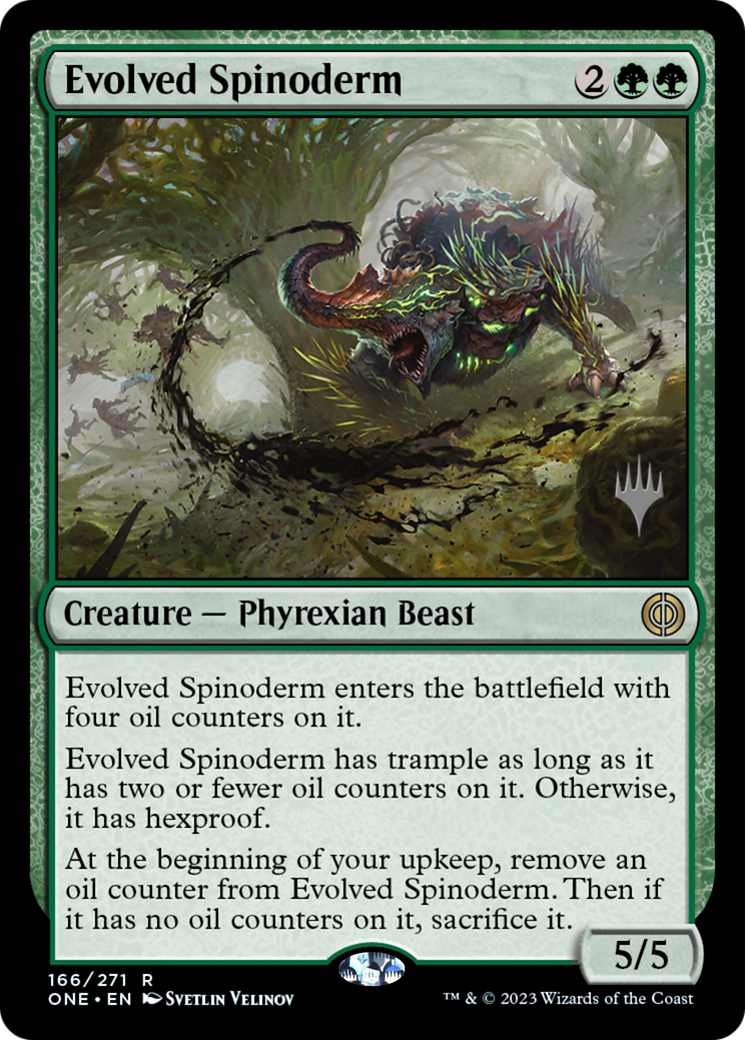 Evolved Spinoderm (PPONE-166P) - Phyrexia: All Will Be One Promos Foil