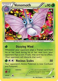Venomoth (2/119) [XY - Phantom Forces]