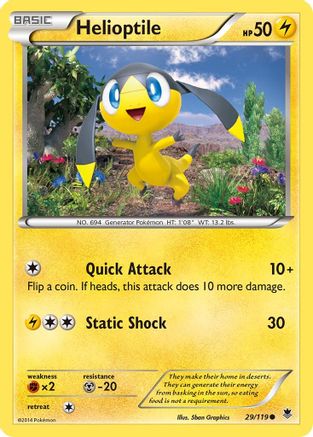 Helioptile (29) 029  XY  Phantom Forces - Common