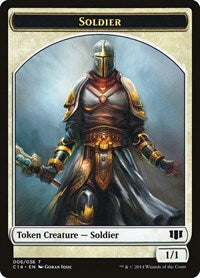 Soldier // Spirit Double-Sided Token (6 // 7) [Commander 2014]
