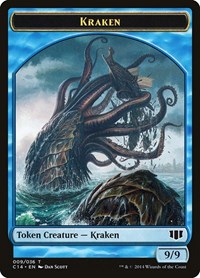 Kraken // Zombie (011) Double-Sided Token (9 // 11) [Commander 2014]