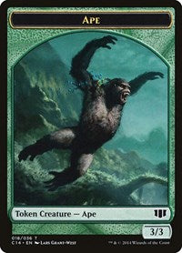 Ape // Zombie (011) Double-Sided Token (18 // 11) [Commander 2014]