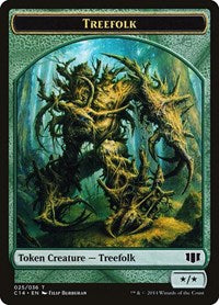 Treefolk // Wolf Double-Sided Token (25 // 26) [Commander 2014]