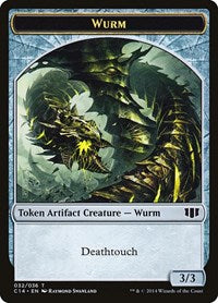 Wurm (032) // Goat Double-sided Token (32 // 3) [Commander 2014]