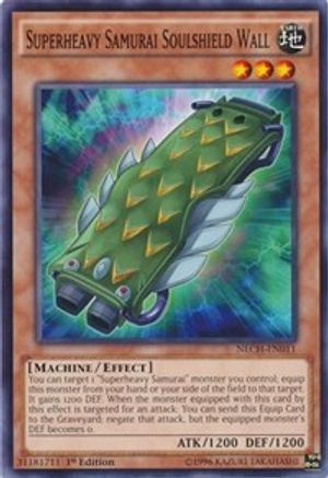 Superheavy Samurai Soulshield Wall (NECH-EN011) - The New Challengers 1st Edition