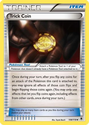 Trick Coin 108/119  XY  Phantom Forces - Uncommon
