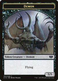 Demon (013) // Zombie (016) Double-Sided Token (13 // 16) [Commander 2014]