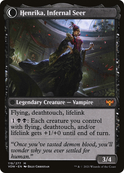 Henrika Domnathi (VOW-119) - Innistrad: Crimson Vow: (Double Faced Transform)
