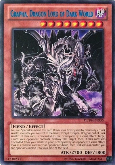 Grapha, Dragon Lord of Dark World (Blue) (DL18-EN006) [Duelist League Promo]
