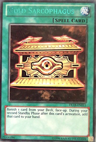 Gold Sarcophagus (Green) (DL18-EN011) [Duelist League Promo]