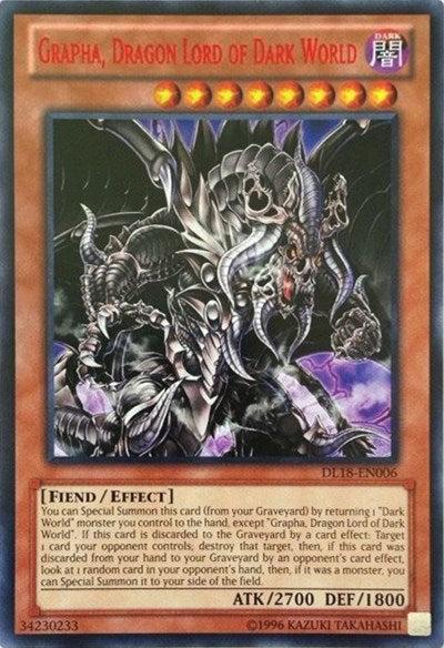 Grapha, Dragon Lord of Dark World (Red) (DL18-EN006) [Duelist League Promo]