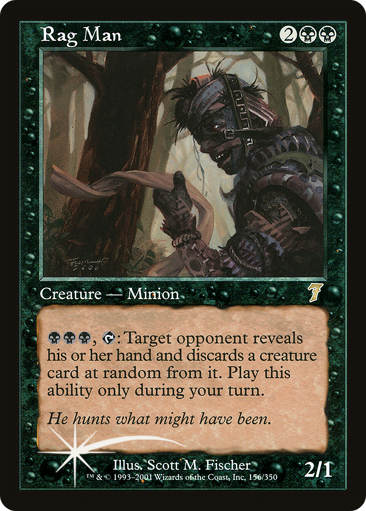 Rag Man (7ED-156★) - 7th Edition Foil