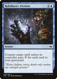 Rakshasa's Disdain (45) [Fate Reforged]