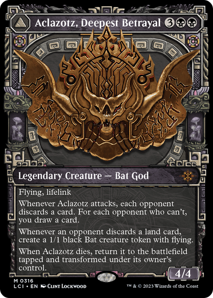Aclazotz, Deepest Betrayal (Showcase) (LCI-316) - The Lost Caverns of Ixalan: (Showcase)