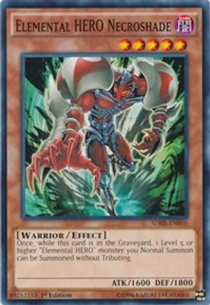 Elemental HERO Necroshade (SDHS-EN010) - Structure Deck: HERO Strike 1st Edition