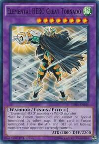 Elemental HERO Great Tornado (SDHS-EN045) [Structure Deck: HERO Strike]