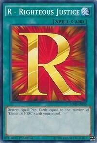 R - Righteous Justice (SDHS-EN030) [Structure Deck: HERO Strike]