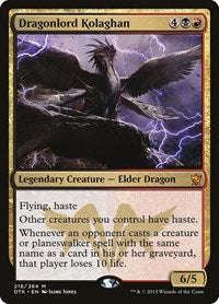 Dragonlord Kolaghan (218) [Dragons of Tarkir]