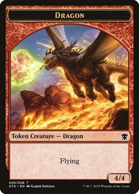 Dragon Token (5) [Dragons of Tarkir]