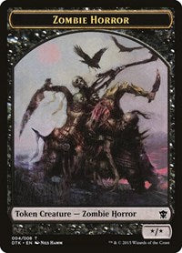 Zombie Horror Token (4) [Dragons of Tarkir]
