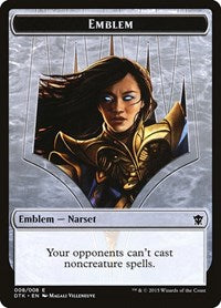 Emblem - Narset Transcendent (8) [Dragons of Tarkir]