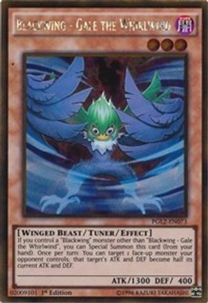 Blackwing - Gale the Whirlwind (PGL2-EN073) - Premium Gold: Return of the Bling 1st Edition